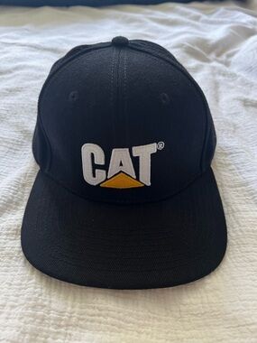 CAT Black Logo Baseball Cap